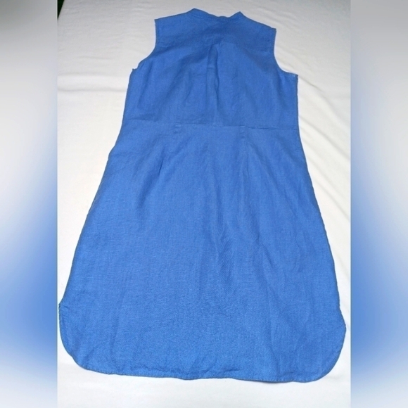L.L. Bean Blue Sleeveless Dress - Picture 5 of 6